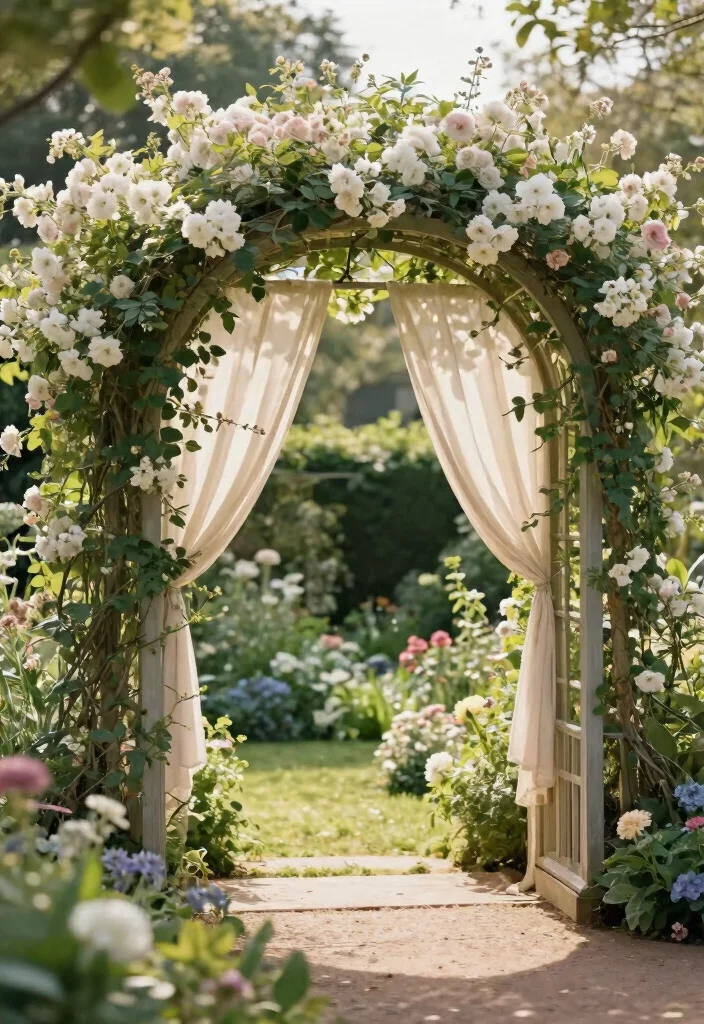 15 Stunning DIY Canopy Ideas That Will Transform Your Outdoor Space (You Won't Believe #7!) - 9. Garden Archway Canopy 1