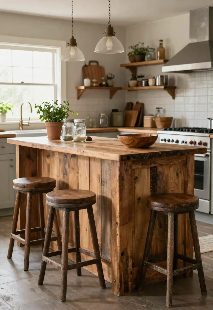 15 Stunning Micro Kitchen Island Trends You Absolutely Can't Miss! 14 15 Stunning Micro Kitchen Island Trends You Absolutely Can't Miss! - 3. Rustic Charm 1