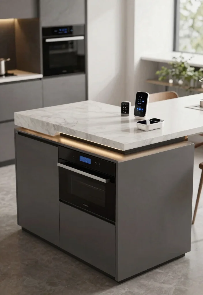 15 Stunning Micro Kitchen Island Trends You Absolutely Can't Miss! 42 15 Stunning Micro Kitchen Island Trends You Absolutely Can't Miss! - 9. Smart Technology Integration 1