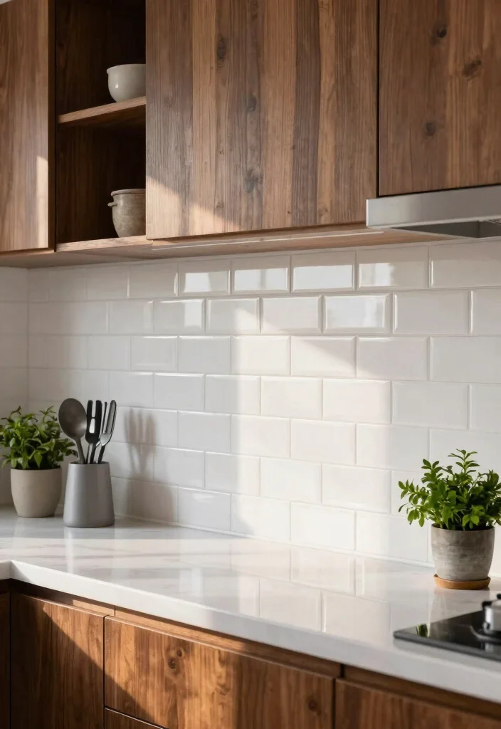 15 Stunning Peel-and-Stick Backsplash Ideas for Renters That'll Transform Your Kitchen! - 1. Classic Subway Tile 1