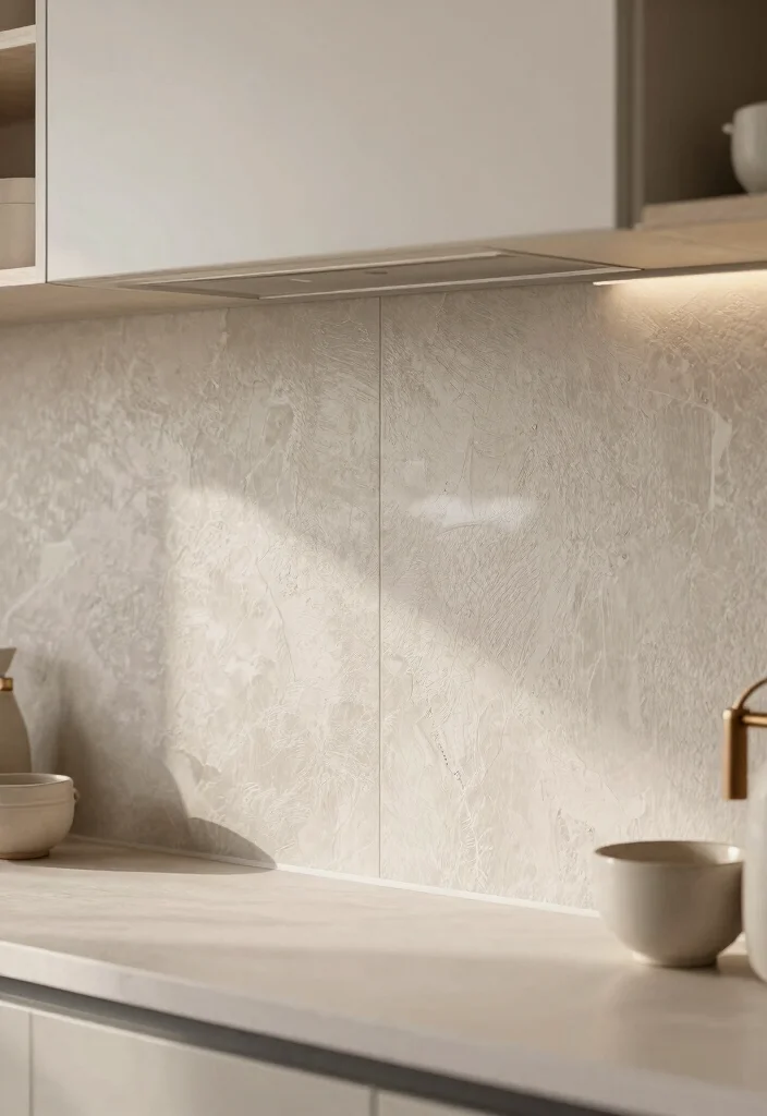 15 Stunning Peel-and-Stick Backsplash Ideas for Renters That'll Transform Your Kitchen! - 13. Subtle Textured Patterns 1