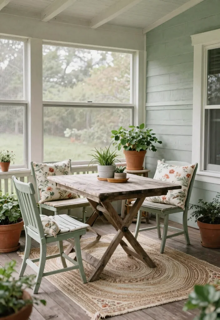 15 Stunning Screened In Porch Ideas That'll Make You Want to Move Outside! - 1. Cozy Cottage Charm 1