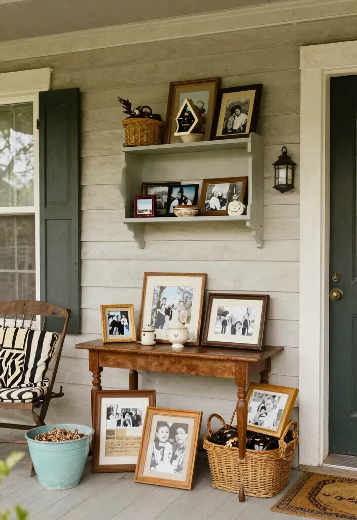 15 Stunning Vintage Front Porch Ideas That Will Make You Want to Sip Lemonade All Day! 70 15 Stunning Vintage Front Porch Ideas That Will Make You Want to Sip Lemonade All Day! - 15. Personal Touches 1