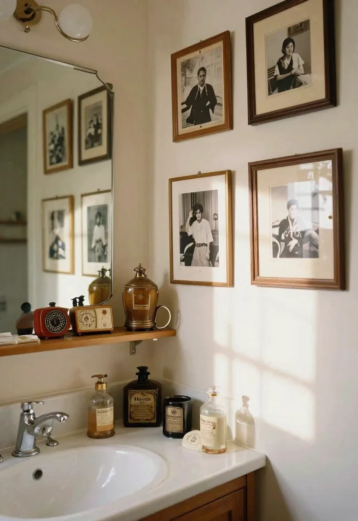 15 Stylish Vintage Bathroom Ideas That'll Make You Want to Renovate Today! 56 15 Stylish Vintage Bathroom Ideas That'll Make You Want to Renovate Today! - 13. Personalized Decor Touches 1