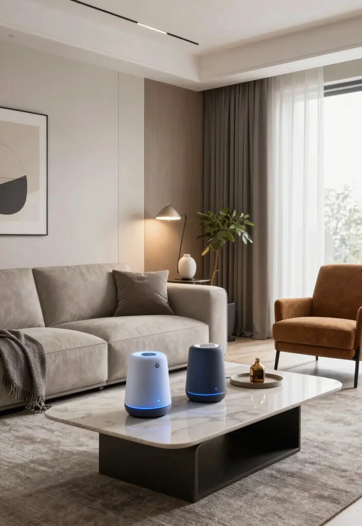 15 Transitional Interior Design Ideas That Will Elevate Your Living Room Instantly! 59 15 Transitional Interior Design Ideas That Will Elevate Your Living Room Instantly! - 15. Keep It Functional with Smart Technology 1