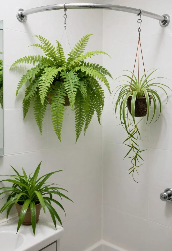 15+ Unique Bathroom Ideas with Plants That'll Transform Your Space (You Won't Believe #7!) - 10. Shower Plants 1