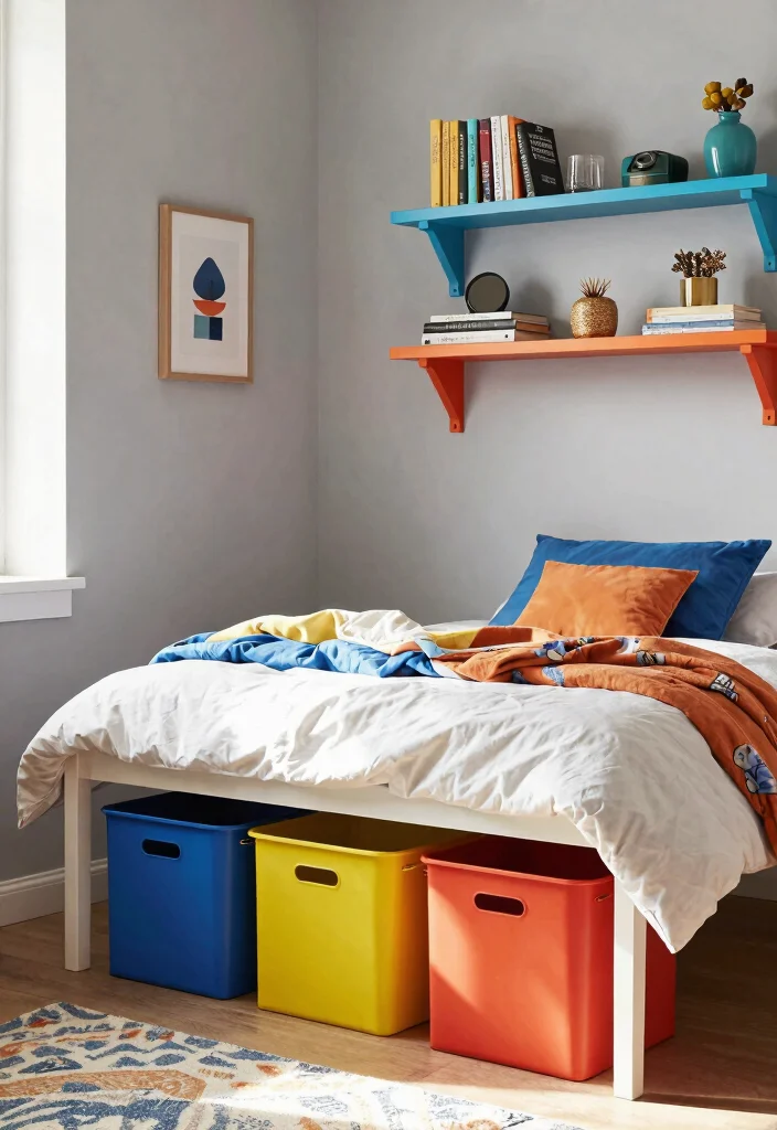 Transform Your Space: 15 Color Drenching Bedroom Ideas You Need to Try NOW! 45 Transform Your Space: 15 Color Drenching Bedroom Ideas You Need to Try NOW! - 12. Creative Storage Solutions 1