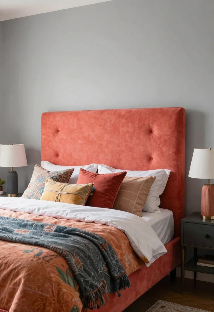 Transform Your Space: 15 Color Drenching Bedroom Ideas You Need to Try NOW! 58 Transform Your Space: 15 Color Drenching Bedroom Ideas You Need to Try NOW! - 15. Statement Headboards 1