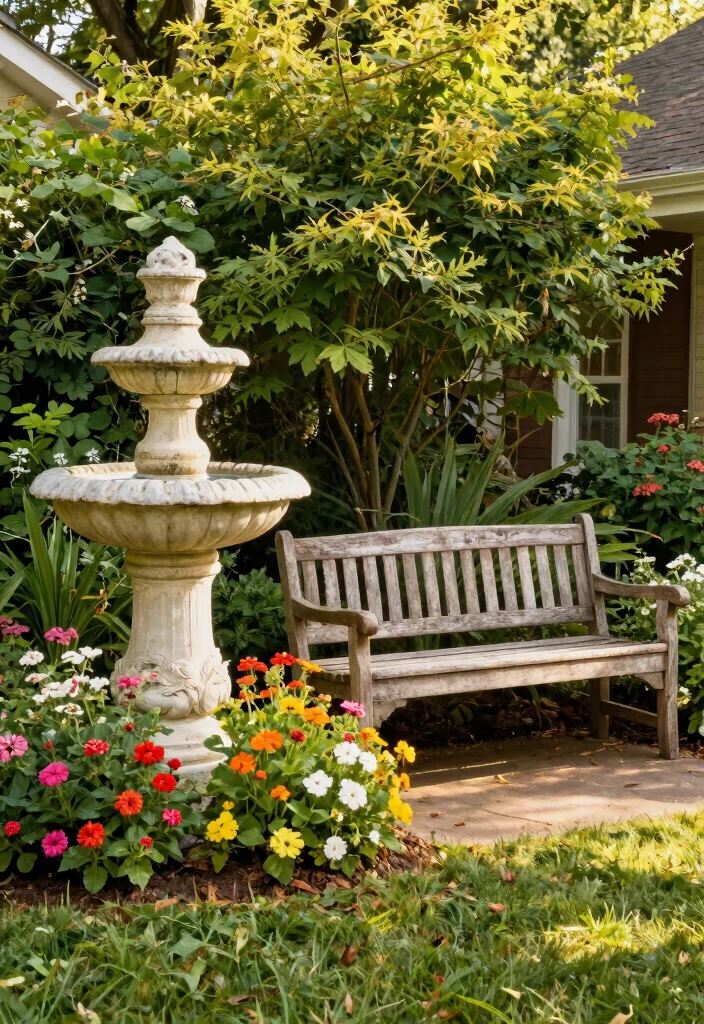 Unlock Your Home's Charm: 15+ Cute Front Yard Ideas for Stunning Curb Appeal - 10. Vintage Accents 1