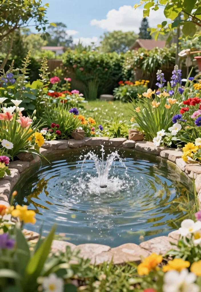 Unlock Your Home's Charm: 15+ Cute Front Yard Ideas for Stunning Curb Appeal - 12. Water Features 1