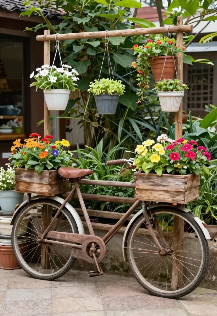 Unlock Your Home's Charm: 15+ Cute Front Yard Ideas for Stunning Curb Appeal - 8. Unique Planters 1