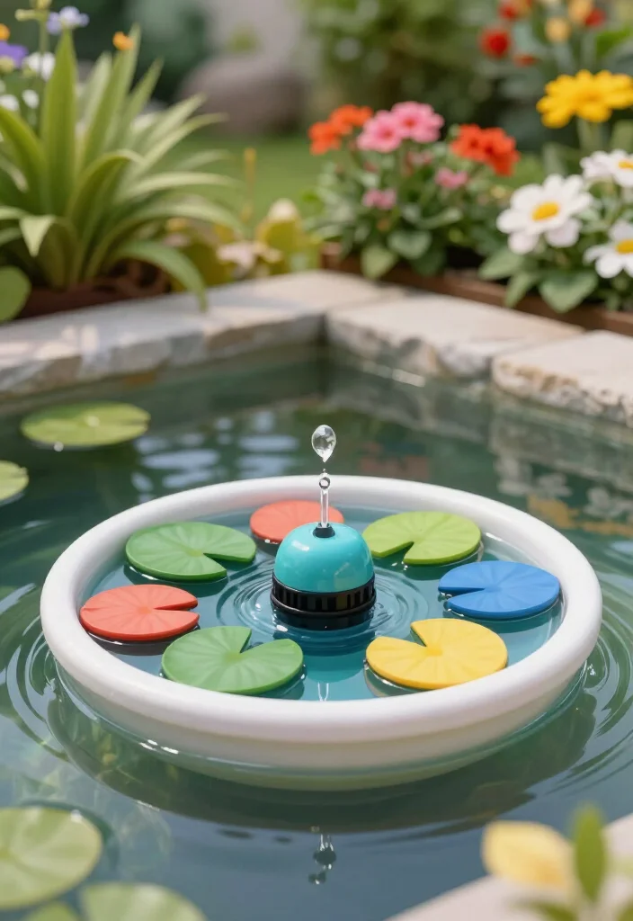 11 Stunning DIY Water Feature Ideas That Will Transform Your Backyard Oasis! - 10. DIY Floating Fountain 1