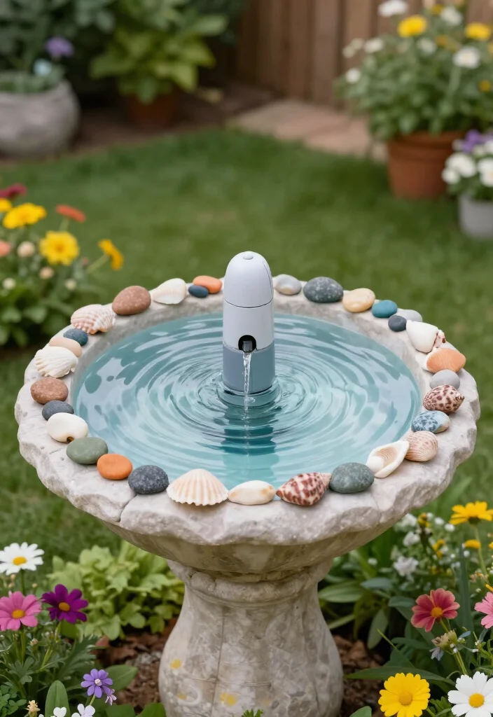 11 Stunning DIY Water Feature Ideas That Will Transform Your Backyard Oasis! - 4. DIY Birdbath Fountain 1