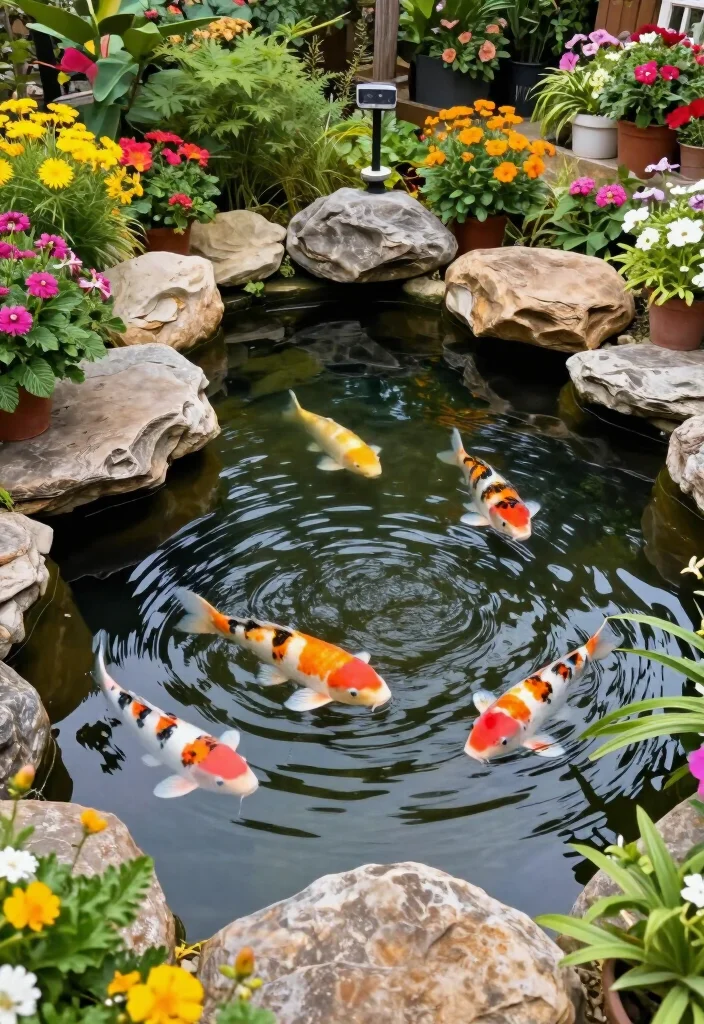 11 Stunning DIY Water Feature Ideas That Will Transform Your Backyard Oasis! - 7. Tranquil Koi Pond 1