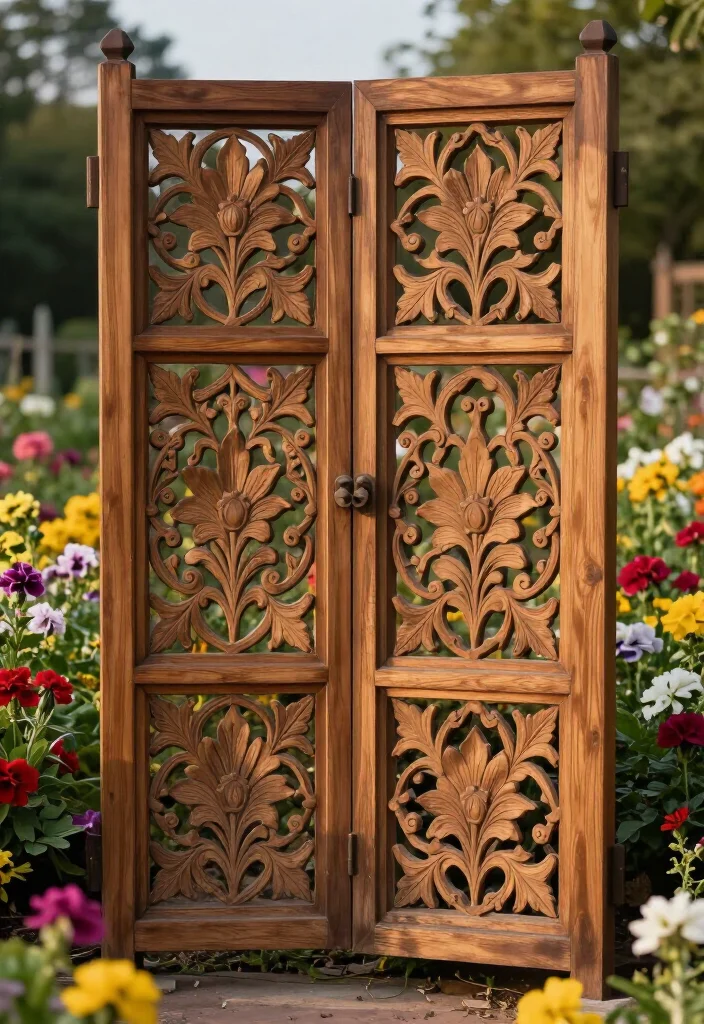 11 Best Wood Fence Ideas That'll Add Character and Charm to Your Yard (You'll Love #5!) 26 11 Wood Fence Ideas That'll Add Character and Charm to Your Yard (You'll Love #5!) - 6. Decorative Panel Fencing 1