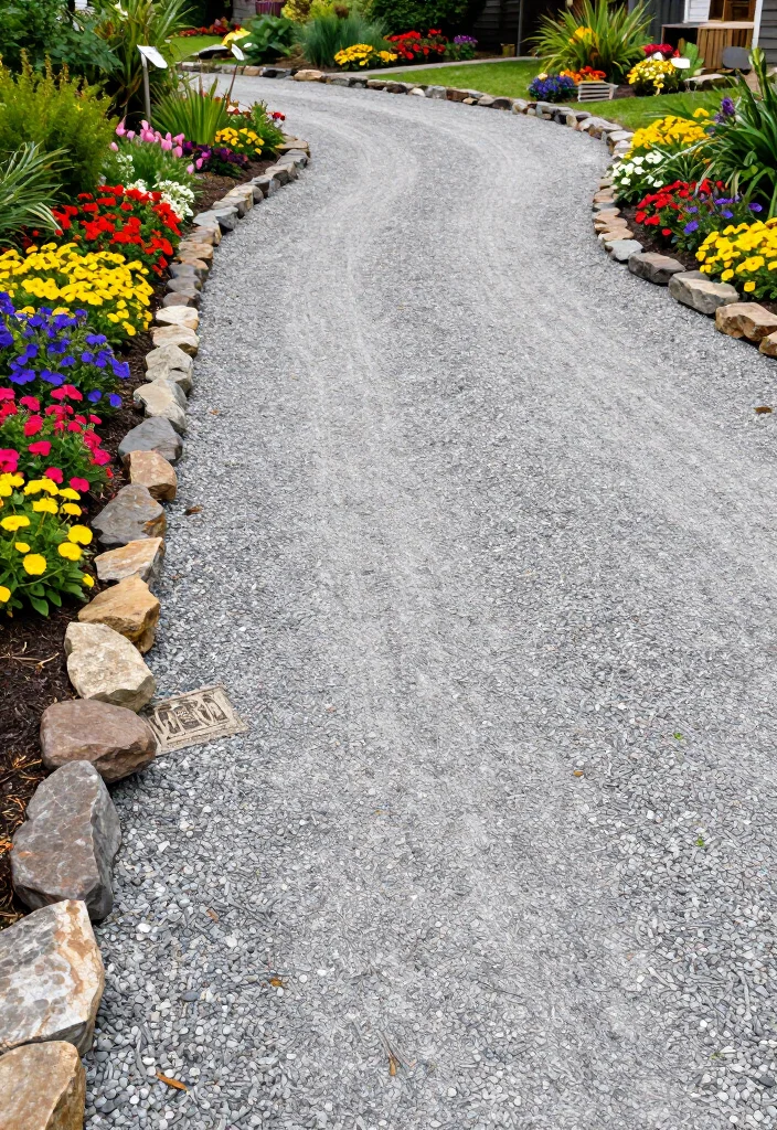 13 Driveway Ideas On A Budget That Look Way More Expensive Than They Cost 2 13 Driveway Ideas On A Budget That Look Way More Expensive Than They Cost 🚗✨ - 1. Gravel with Edging 1