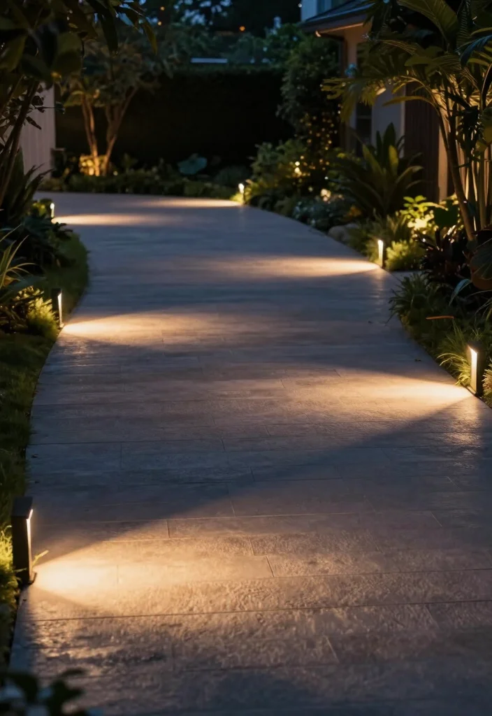 13 Driveway Ideas On A Budget That Look Way More Expensive Than They Cost 65 13 Driveway Concepts On A Budget That Look Way More Expensive Than They Cost 🚗✨ - 13. Illuminated Pathways 1