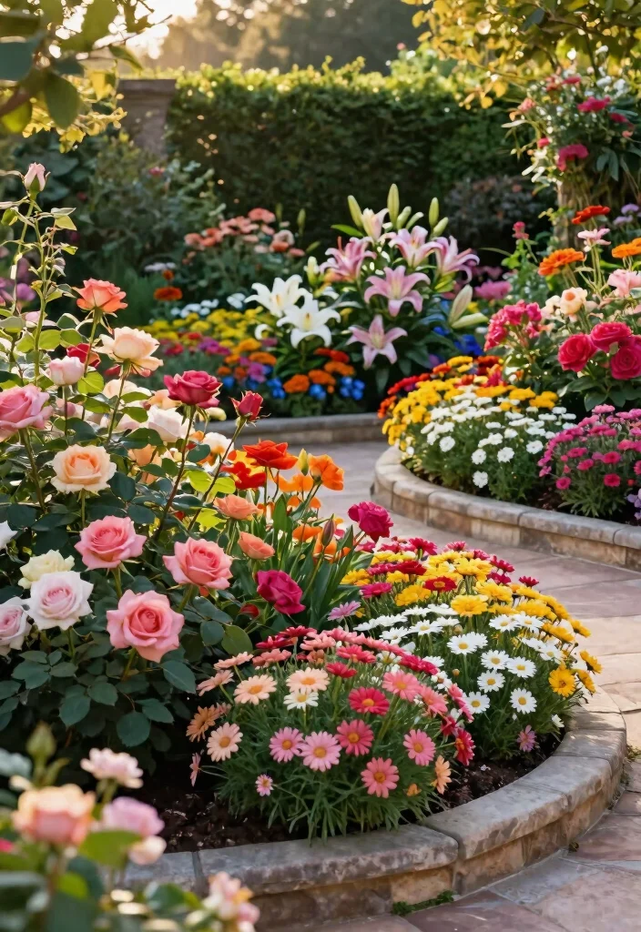 15 Best Radiant Luxury Backyard Ideas That Will Make You the Envy of Your Neighborhood! - 12. Vibrant Flower Beds 1