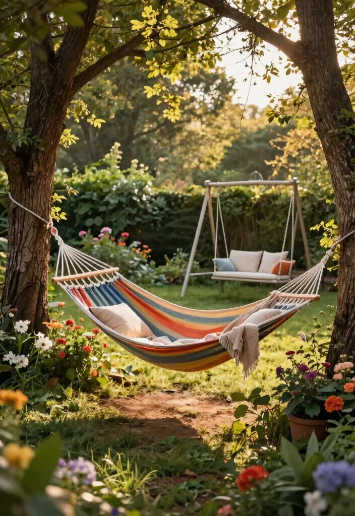 15 Best Radiant Luxury Backyard Ideas That Will Make You the Envy of Your Neighborhood! - 8. Cozy Hammocks and Swing Seats 1