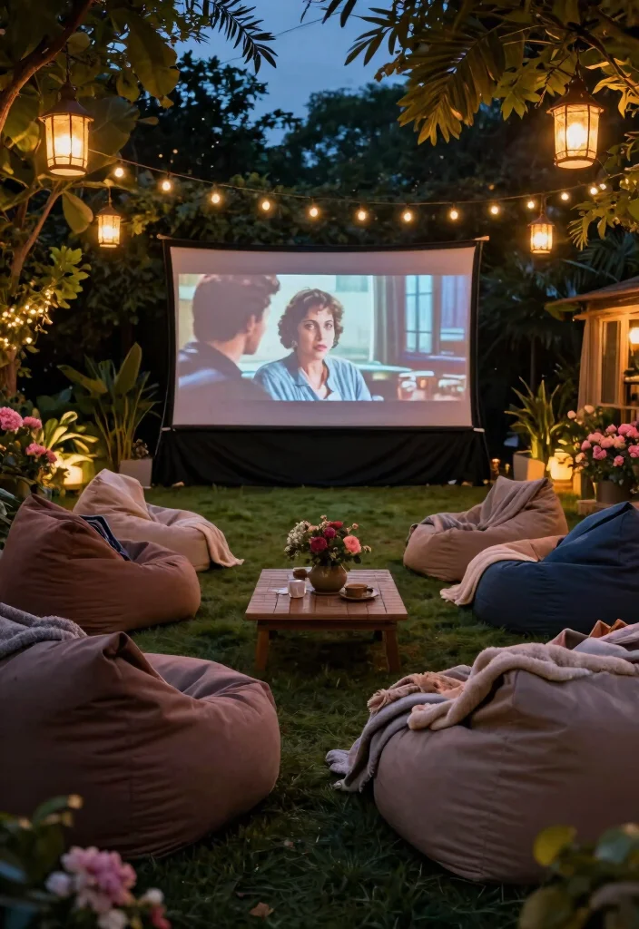 15 Best Radiant Luxury Backyard Ideas That Will Make You the Envy of Your Neighborhood! - 9. Outdoor Movie Theaters 1
