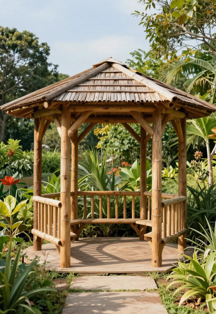 15 Modern Backyard Gazebo Designs That Will Make Your Neighbors Envious! - 11. The Eco-Friendly Haven 1