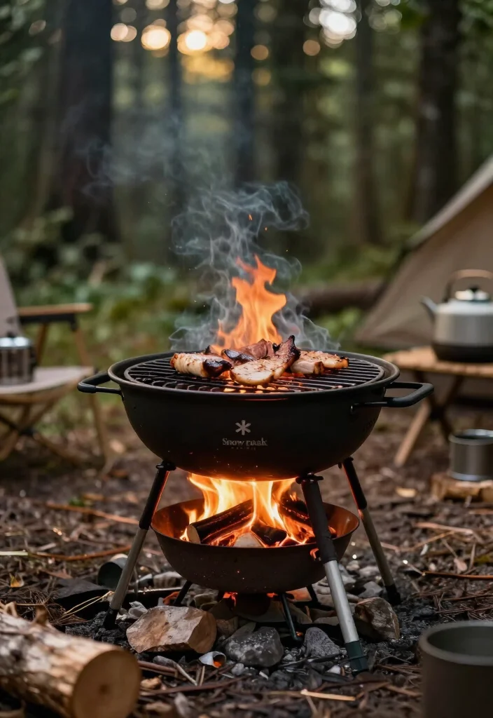15 Portable Fire Pits for Camping That Will Make Your Trips Unforgettable! 16 15 Portable Fire Pits for Camping That Will Make Your Trips Unforgettable! - 5. Snow Peak Takibi Fire & Grill 1