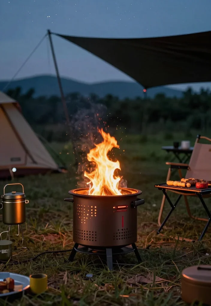 15 Portable Fire Pits for Camping That Will Make Your Trips Unforgettable! 17 15 Portable Fire Pits for Camping That Will Make Your Trips Unforgettable! - 6. BioLite FirePit+ 1
