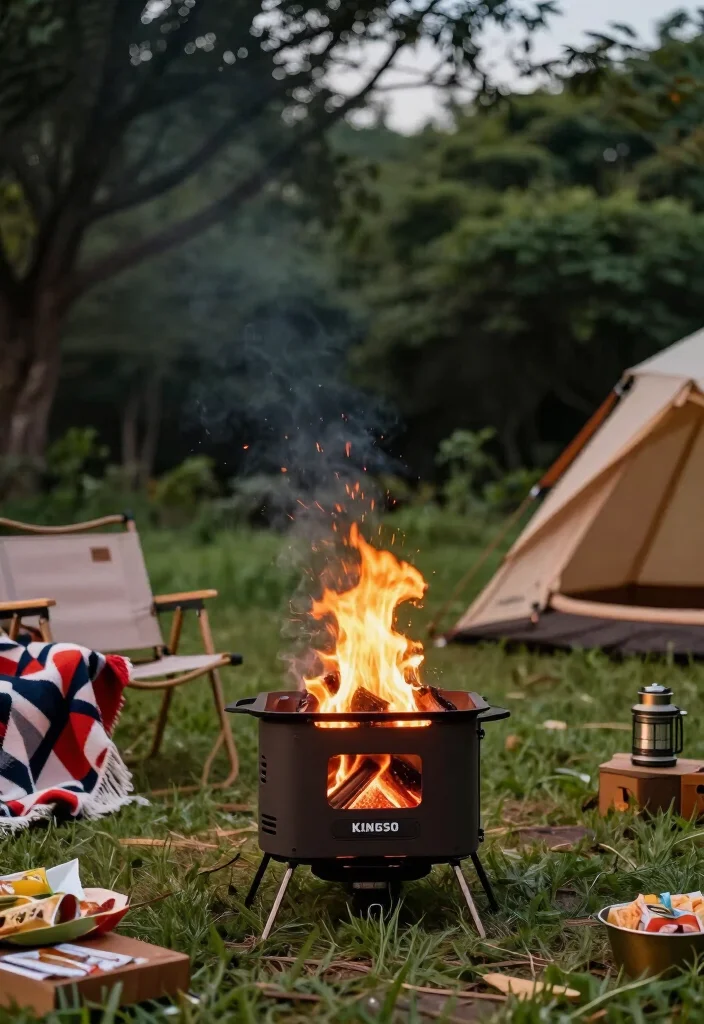 15 Portable Fire Pits for Camping That Will Make Your Trips Unforgettable! 30 15 Portable Fire Pits for Camping That Will Make Your Trips Unforgettable! - 9. Kingso Portable Fire Pit 1