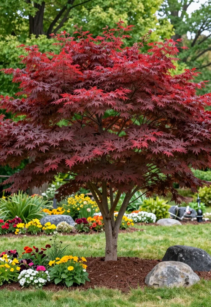 15 Small Trees for Your Front Yard That Will Make Neighbors Envious! 2 15 Small Trees for Your Front Yard That Will Make Neighbors Envious! - 1. Japanese Maple (Acer palmatum) 1