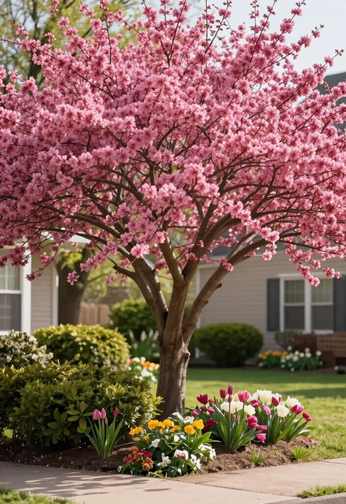 15 Small Trees for Your Front Yard That Will Make Neighbors Envious! 4 15 Small Trees for Your Front Yard That Will Make Neighbors Envious! - 3. Redbud (Cercis canadensis) 1