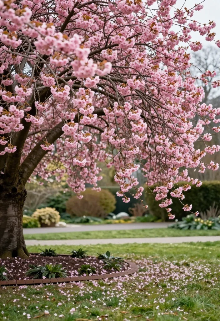 15 Small Trees for Your Front Yard That Will Make Neighbors Envious! 17 15 Small Trees for Your Front Yard That Will Make Neighbors Envious! - 6. Weeping Cherry (Prunus subhirtella 'Pendula') 1