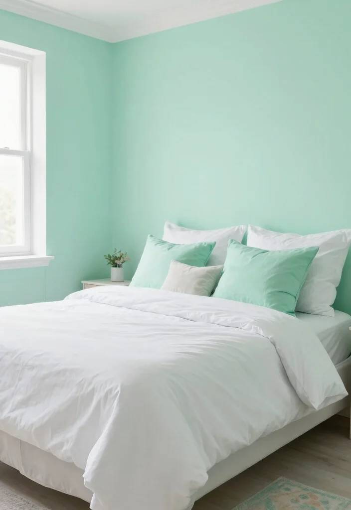 15 Stunning Bedroom Color Choices That'll Transform Your Space (You Won't Believe #7!) - 15. Refreshing Mint Green 1