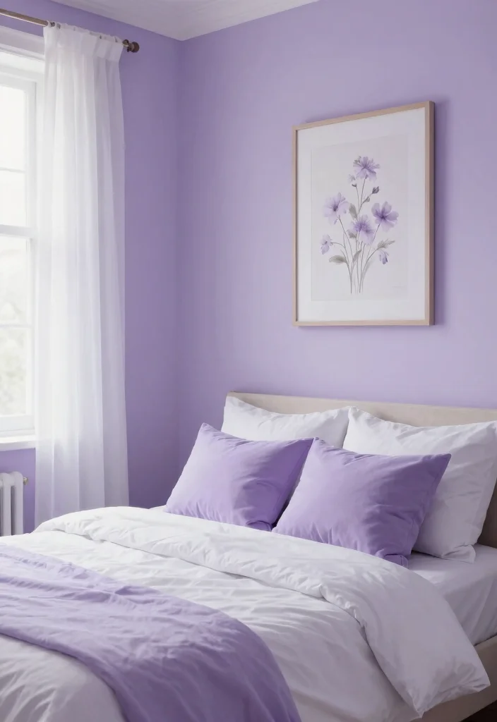 15 Stunning Bedroom Color Choices That'll Transform Your Space (You Won't Believe #7!) - 5. Soft Lavender 1
