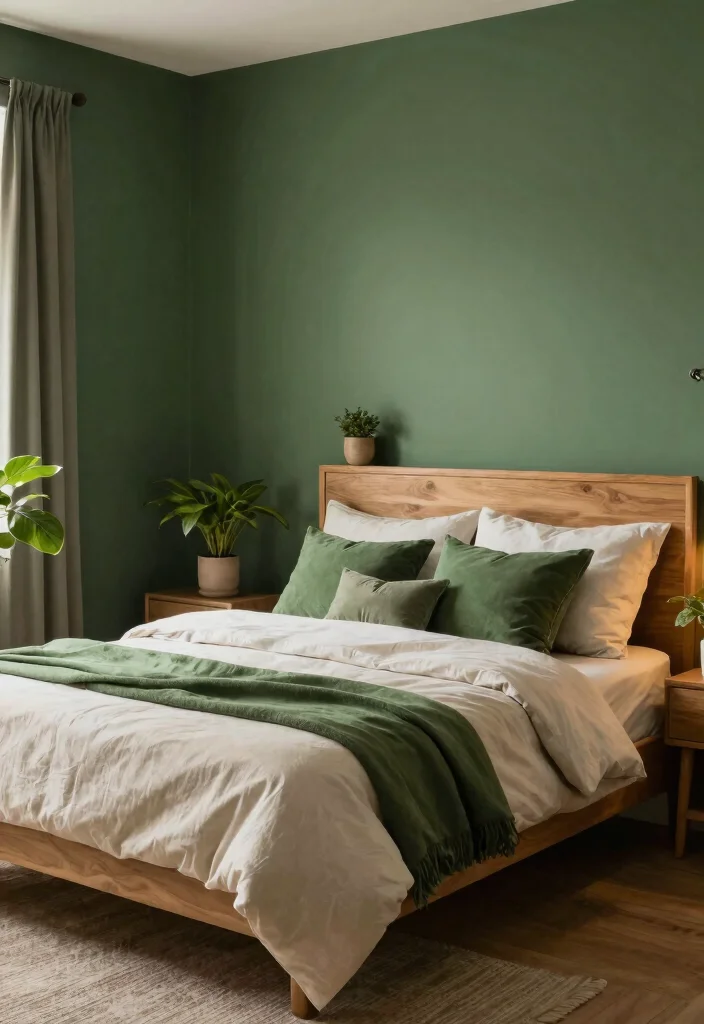 15 Stunning Bedroom Color Choices That'll Transform Your Space (You Won't Believe #7!) - 7. Enchanting Forest Green 1