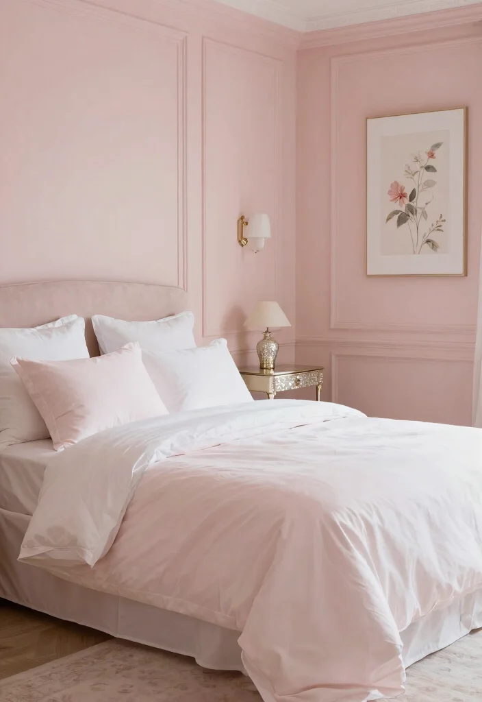 15 Stunning Bedroom Color Choices That'll Transform Your Space (You Won't Believe #7!) - 8. Romantic Blush Pink 1