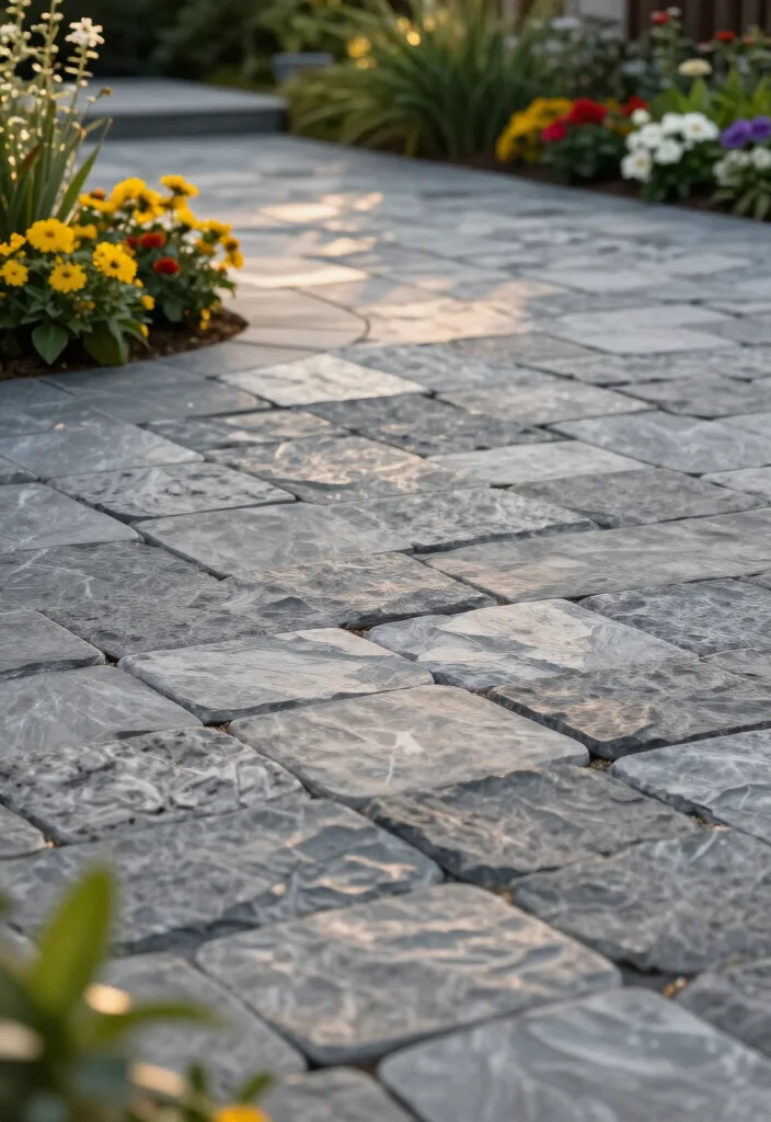 15 Stunning Paver Patios Ideas That'll Transform Your Backyard into a Dream Oasis! - 1. Classic Gray Stone Pavers 1