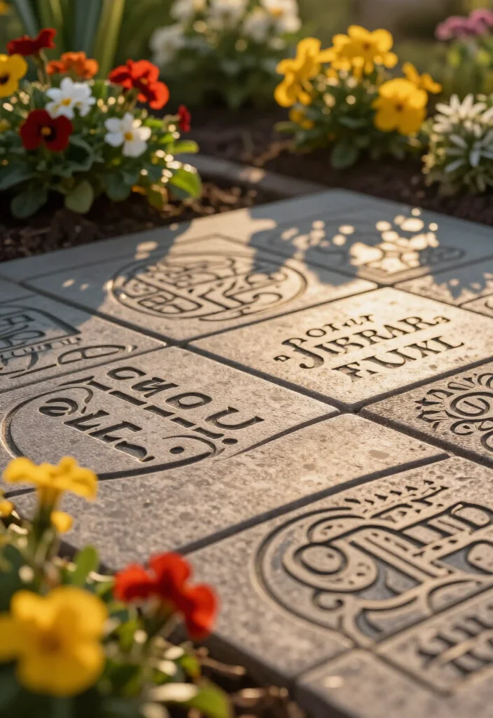 15 Stunning Paver Patios That'll Transform Your Backyard into a Dream Oasis! - 15. Personalized Engraved Pavers 1