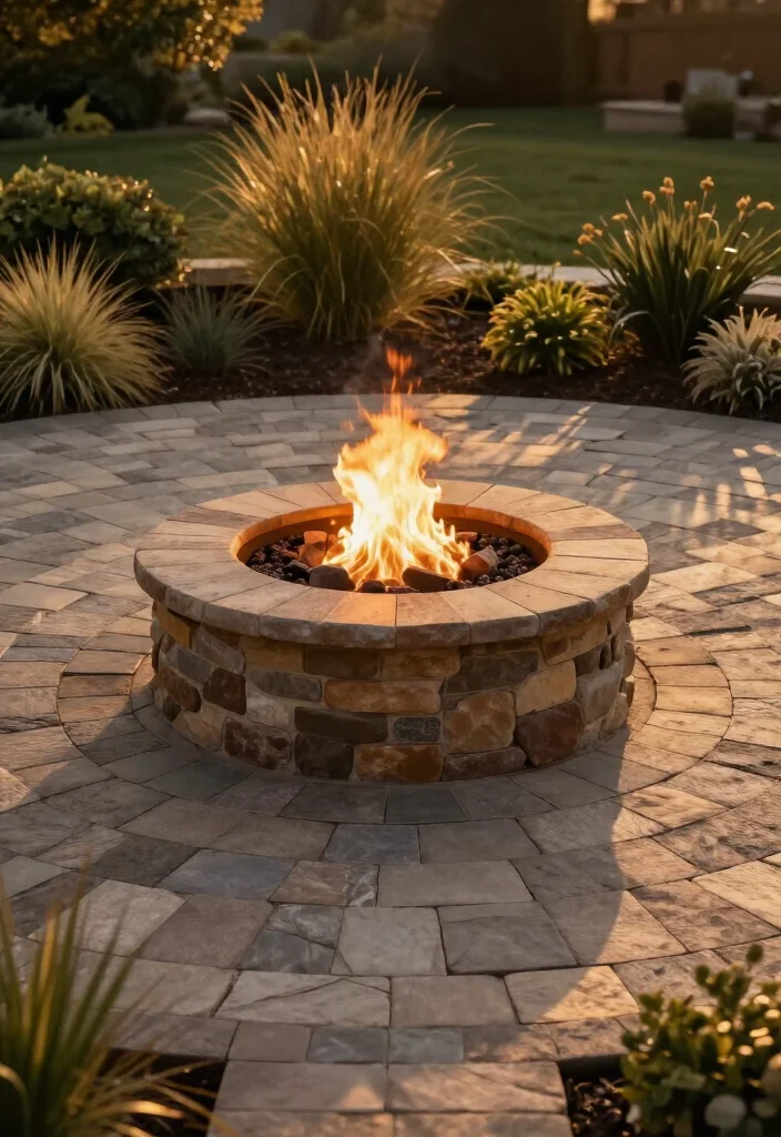 15 Stunning Paver Patios That'll Transform Your Backyard into a Dream Oasis! - 9. Cozy Fire Pit Areas 1