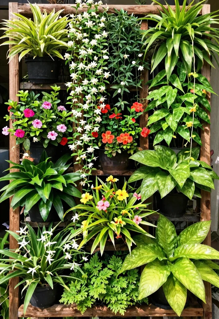 15 Stunning No Grass Jungle Landscaping Ideas for Eco-Friendly Homes! 16 Transform Your Space: 15 No Grass Jungle Landscaping Ideas for Eco-Friendly Homes! - 5. Vertical Garden Features 1