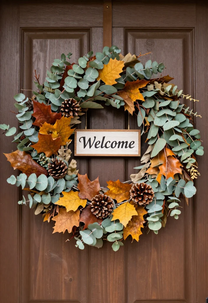 10 Stunning Early Fall Front Porch Ideas Under $100 (You'll Love #3!) - 3. DIY Wreaths 1