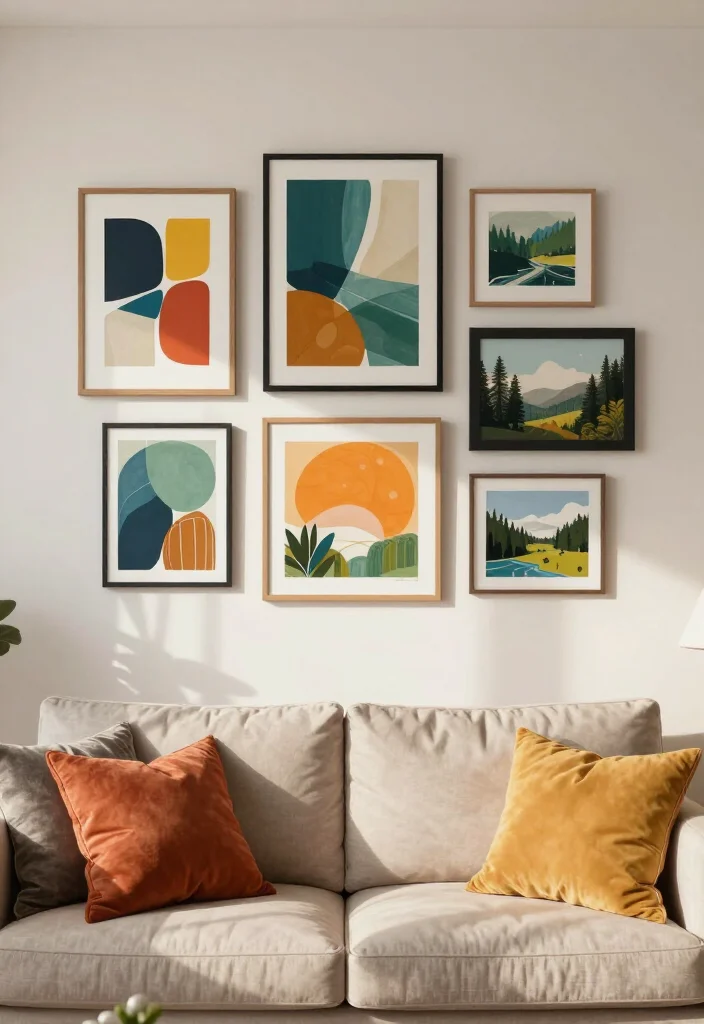 11 Home Upgrades Under $100 That Will Transform Your Space Instantly! - 1. Vibrant Wall Art 1