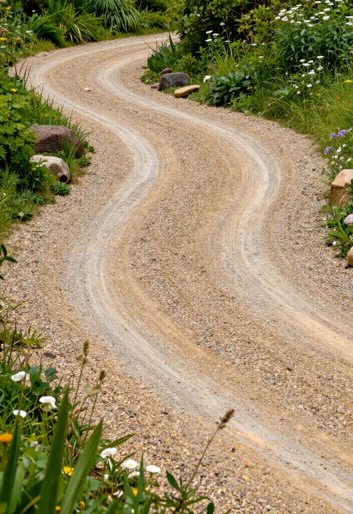 15 STUNNING Circular Driveway Ideas That Will Transform Your Home's Curb Appeal! - 2. Rustic Gravel Circular Driveway 1