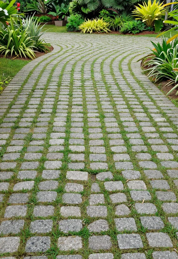 15 STUNNING Circular Driveway Ideas That Will Transform Your Home's Curb Appeal! - 5. Eco-Friendly Circular Driveway 1