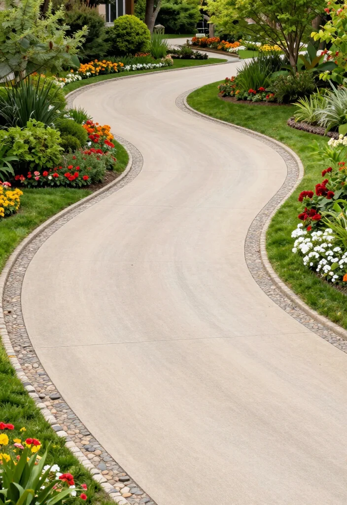 15 STUNNING Circular Driveway Ideas That Will Transform Your Home's Curb Appeal! - 9. Classic Curved Circular Driveway 1