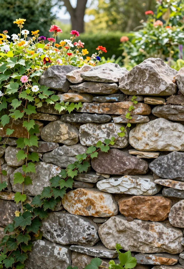 17 Best Stone Fence Ideas That Will Transform Your Garden into a Stunning Oasis! 2 17 Best Stone Fence Ideas That Will Transform Your Garden into a Stunning Oasis! - 1. Classic Dry Stone Wall 1