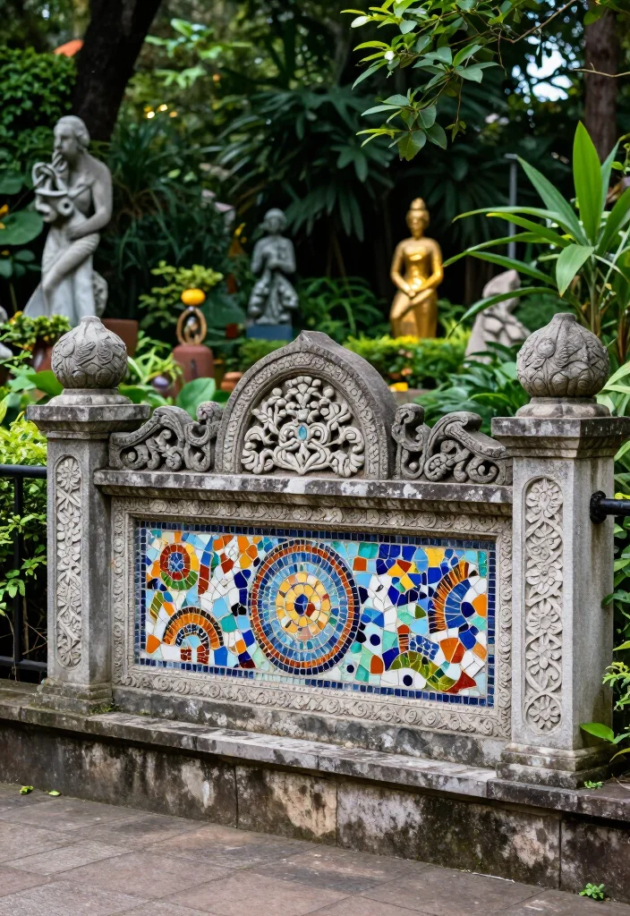 17 Best Stone Fence Ideas That Will Transform Your Garden into a Stunning Oasis! 26 17 Best Stone Fence Ideas That Will Transform Your Garden into a Stunning Oasis! - 5. Decorative Stone Fence 1