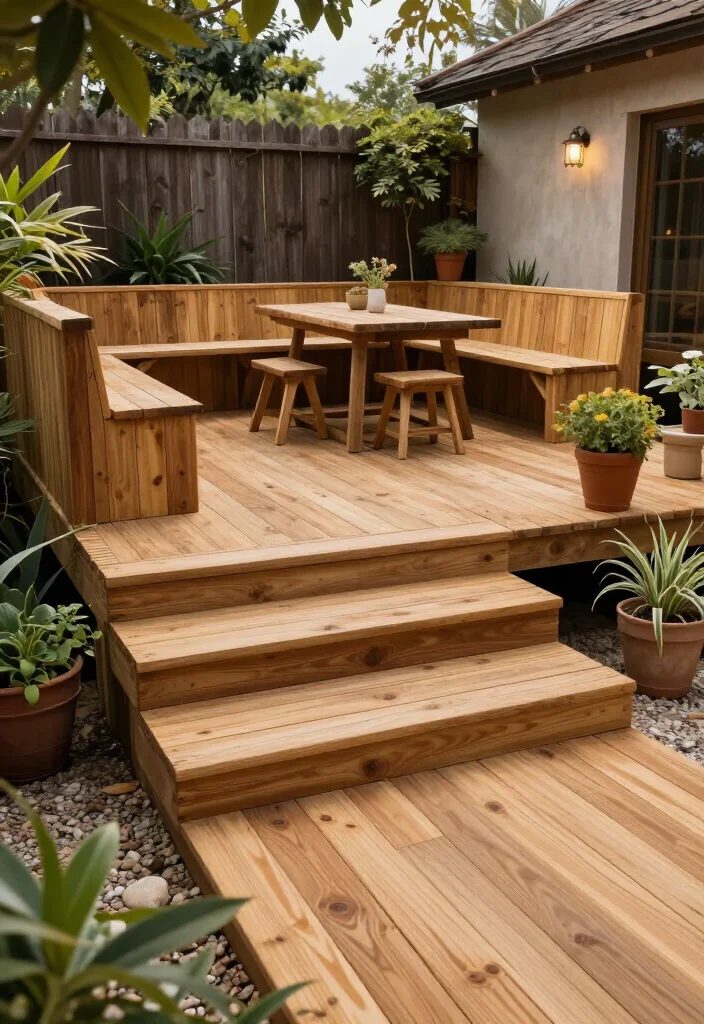 17 Rustic Backyard Ideas That'll Transform Your Outdoor Living Space (You Won't Believe #5!) - 14. Natural Wood Decking 1