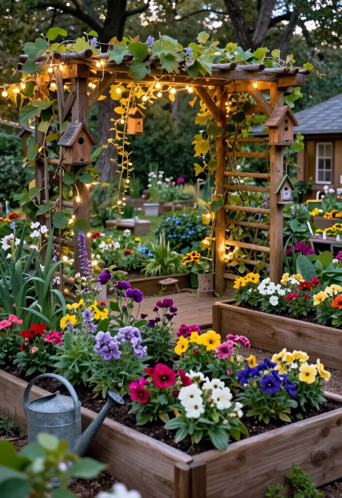 17 Rustic Backyard Ideas That'll Transform Your Outdoor Living Space (You Won't Believe #5!) - 4. Charming Garden Decor 1