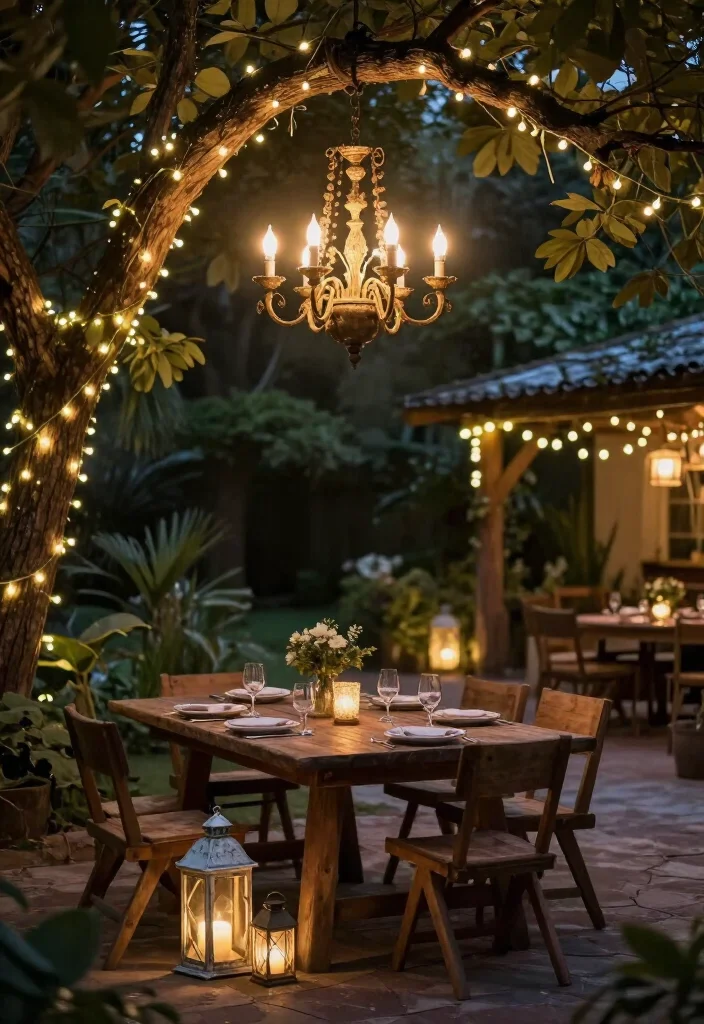 17 Rustic Backyard Ideas That'll Transform Your Outdoor Living Space (You Won't Believe #5!) - 5. Unique Outdoor Lighting 1