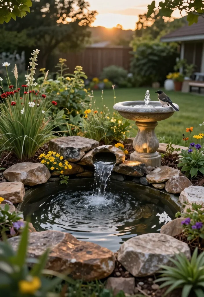 17 Rustic Backyard Ideas That'll Transform Your Outdoor Living Space (You Won't Believe #5!) - 9. Natural Water Features 1